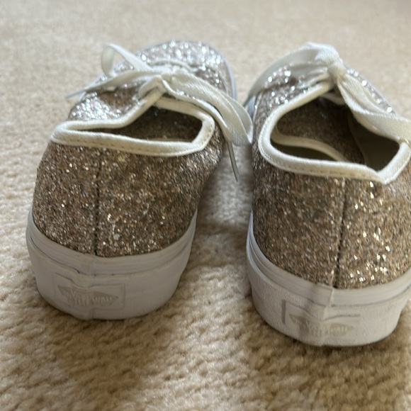 Vans silver glitter sneakers. - Picture 6 of 10